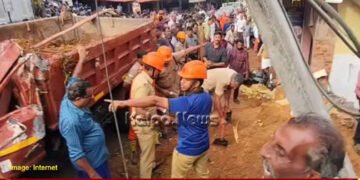 Kollam Tragedy Sand-Laden Lorry Rams Bus Shelter, 3 Killed