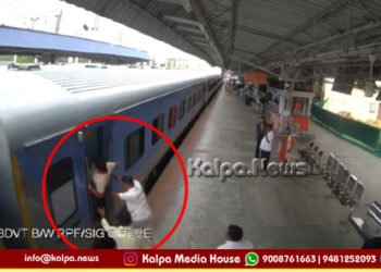 ಶಿವಮೊಗ್ಗ | ರೈಲು ಹತ್ತುವಾಗ ಜಾರಿ ಬೀಳುತ್ತಿದ್ದ ವ್ಯಕ್ತಿಯ ರಕ್ಷಣೆ | ಆರ್‌ಪಿಎಫ್ ಪೋಸ್ಟ್ ಕಮಾಂಡರ್ ಸಾಹಸ
