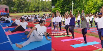 International Yoga Day Celebrated by South Western Railway Bengaluru Division
