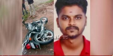 Shivamogga | Bike Rider Killed on the Spot After Being Hit by Unidentified Vehicle