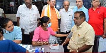 Mysuru Free Health Check up Camp at Rayara Matha a Success