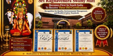 Shivamogga's Sri Raghavendra Swamy Mutt Becomes First In South India To Receive Three ISO Certifications