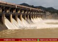 Water released from Tunga dam in shivamogga