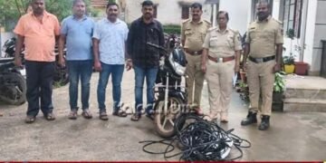 shivamogga-cable-theft-case-2-arrested-wires-recovered