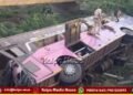 Accident hyderabad-bengaluru-bus-falls-from-bridge