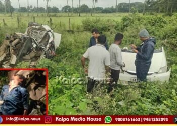shivamogga-car-Terrible accident-21-year-youth-death