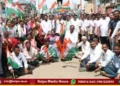 shivamogga-congress-protest-In favor of kharge