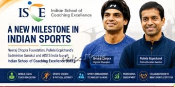 Neeraj Chopra And Gopichand Launch ISCE Sports Gurukula