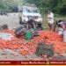 Sagara Tempo Accident Tomatoes Spilled On Road