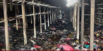 Shikaripura Fire Eid Clothing Stock Gutted 2 Crore Loos
