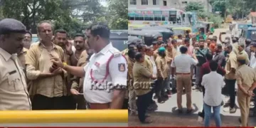Shivamogga 70 Autos Seized By Police During Document Check copy