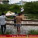 Shivamogga No Road To Cremation Ground Rail Track Crossing