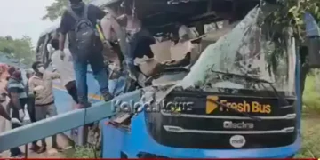 Telangana Accident suryapet bus truck accident six killed