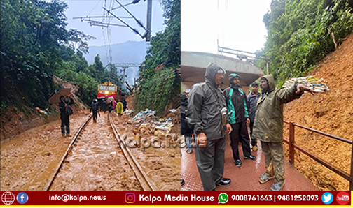 Indian Railway : Train-services-resume-ghat-section-mysuru-17378-first-train-after-landslide