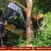 School bus hit tree - children sustain minor injuries!