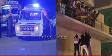 Shivamogga hit and run auto driver injured bike rider flyover copy