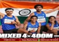 asian games 2026 india wins silver in mixed relay