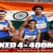 asian games 2026 india wins silver in mixed relay