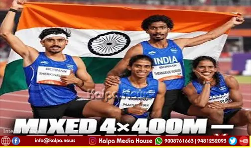 asian games 2026 india wins silver in mixed relay