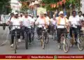shivamogga viksit bharat cycle rally