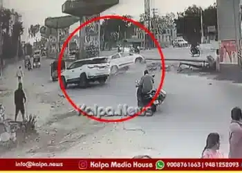 Hyderabad Drunk Student Fortuner Crash i10 Car Overturn copy