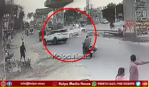 Hyderabad Drunk Student Fortuner Crash i10 Car Overturn copy