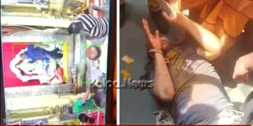 Hyderabad Santoshi Mata Temple Attack Priest Idol
