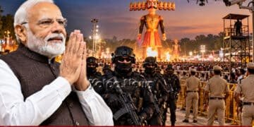 Modi Ravana Dahan Visit SWAT Commandos 3 Layer Security copy