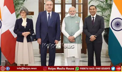 PM Modi Dinner Swiss President Anand Sankeshwar Attends