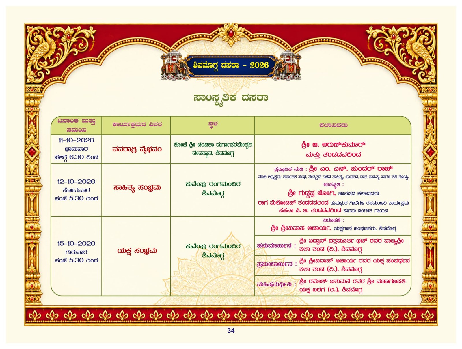 Shivamogga Dasara 2026 Page 31