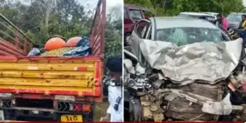 Shivamogga Shikaripura Hangal Highway Accident 2 Dead