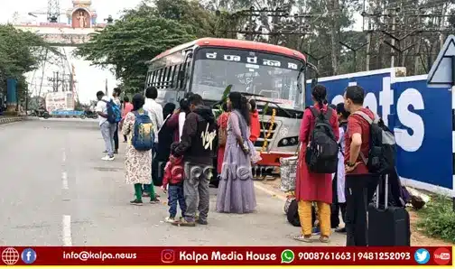 Shivamogga Sringeri KSRTC Bus Breakdown MRS Circle· copy