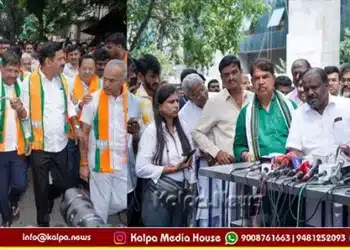 bengaluru padayatre munirathna nda candidates nomination