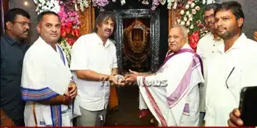 madhu bangarappa visits sigandur chandragutti temples