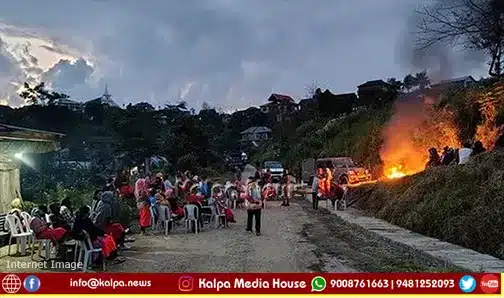 manipur suspected militants attack 15 houses burn